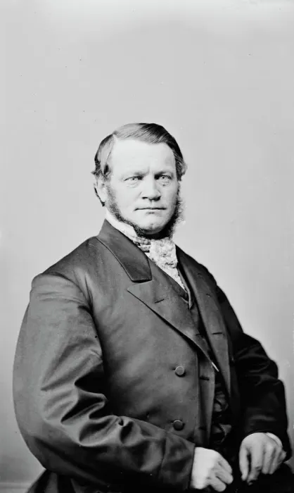 Framed Print : Josiah Bushnell Grinnell of Iowa, between 1855 and 1865. Creator: Unknown Framed Print : Josiah Bushnell Grinnell of Iowa, between 1855 and 1865. Creator: Unknown