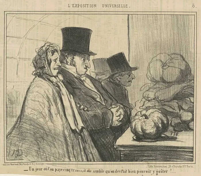 Framed Print : Un jour ou l'on paye cinq francs, 19th century. Creator: Honore Daumier Framed Print : Un jour ou l'on paye cinq francs, 19th century. Creator: Honore Daumier