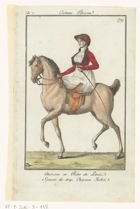 Framed Print : Journal of Ladies and Fashions, 1800-1899. Creator: Unknown Framed Print : Journal of Ladies and Fashions, 1800-1899. Creator: Unknown