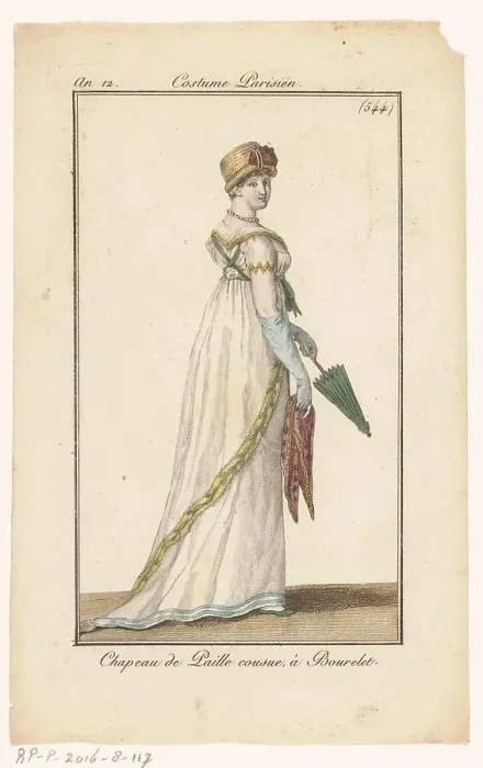Framed Print : Journal of Ladies and Fashions, 1803-1804. Creator: Unknown Framed Print : Journal of Ladies and Fashions, 1803-1804. Creator: Unknown