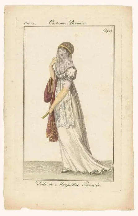 Framed Print : Journal of Ladies and Fashions, 1803-1804. Creator: Unknown Framed Print : Journal of Ladies and Fashions, 1803-1804. Creator: Unknown