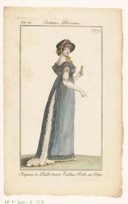 Framed Print : Journal of Ladies and Fashions, 1803-1804. Creator: Unknown Framed Print : Journal of Ladies and Fashions, 1803-1804. Creator: Unknown