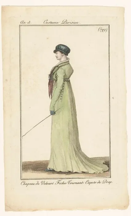 Framed Print : Journal of Ladies and Fashions, 1804-1805. Creator: Unknown Framed Print : Journal of Ladies and Fashions, 1804-1805. Creator: Unknown