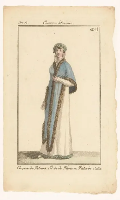 Framed Print : Journal of Ladies and Fashions, 1804-1805. Creator: Unknown Framed Print : Journal of Ladies and Fashions, 1804-1805. Creator: Unknown