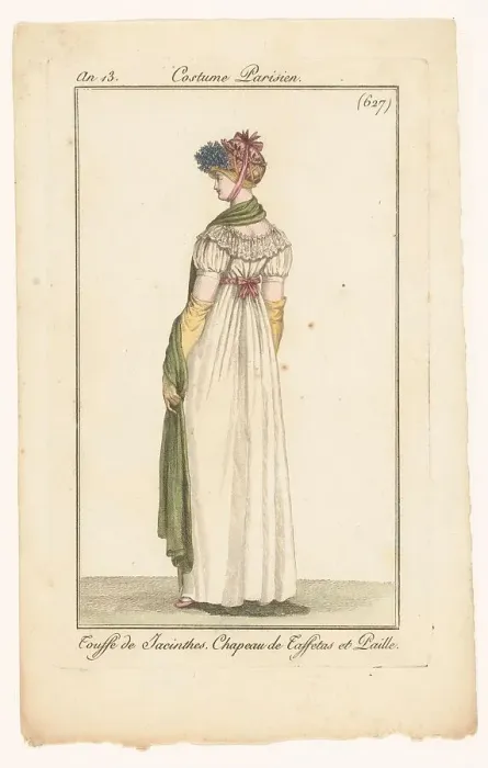 Framed Print : Journal of Ladies and Fashions, 1804-1805. Creator: Unknown Framed Print : Journal of Ladies and Fashions, 1804-1805. Creator: Unknown