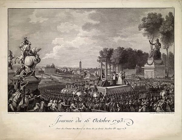 Journee du 16 octobre 1793 (The Execution of Marie Antoinette on October 16, 1793), c