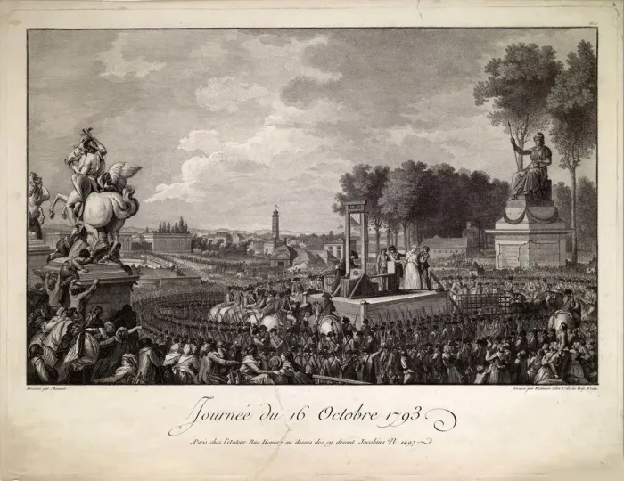 Framed Print : Journee du 16 octobre 1793 (The Execution of Marie Antoinette on October 16, 1793), c Framed Print : Journee du 16 octobre 1793 (The Execution of Marie Antoinette on October 16, 1793), c