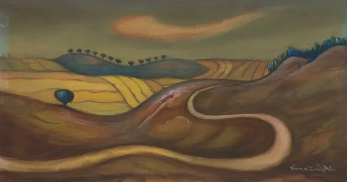 Framed Print : Journey, 1948. Creator: Peter Konecny Framed Print : Journey, 1948. Creator: Peter Konecny
