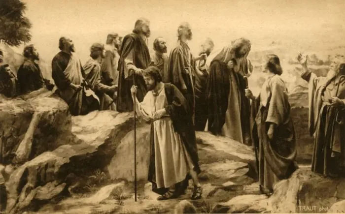 Framed Print : The journey to Jerusalem, 1922. Creator: Henry Traut Framed Print : The journey to Jerusalem, 1922. Creator: Henry Traut