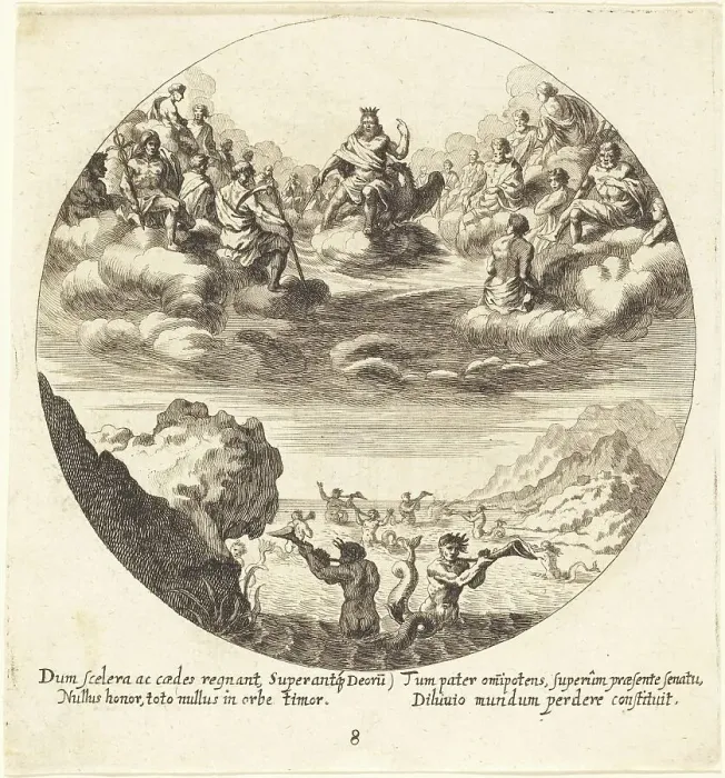 Framed Print : Jove and the Gods, 1665. Creator: Georg Andreas Wolfgang Framed Print : Jove and the Gods, 1665. Creator: Georg Andreas Wolfgang