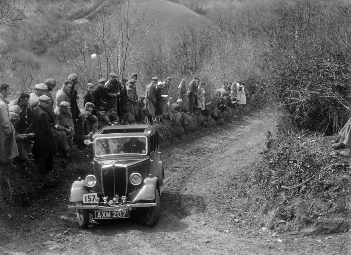 Framed Print : Jowett of GA Ladwig competing in the MCC Lands End Trial, 1935. Artist: Bill Brunell Framed Print : Jowett of GA Ladwig competing in the MCC Lands End Trial, 1935. Artist: Bill Brunell