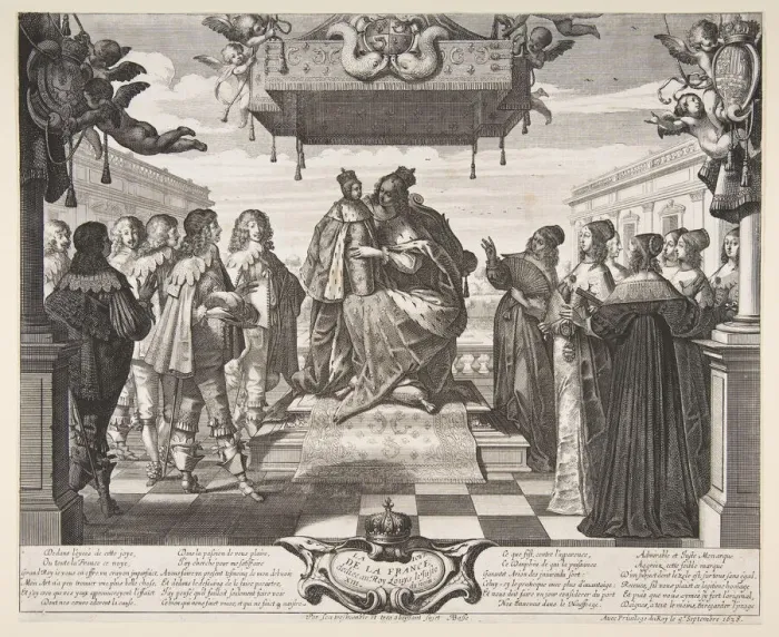 Framed Print : The Joy of France, 1638. Creator: Abraham Bosse Framed Print : The Joy of France, 1638. Creator: Abraham Bosse