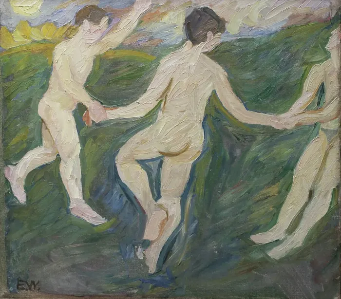 Framed Print : The Joy of Life, 1908-1915. Creator: Edvard Weie Framed Print : The Joy of Life, 1908-1915. Creator: Edvard Weie