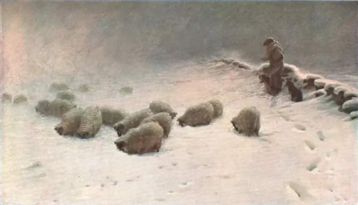 Framed Print : A Joyless Winter Day, c1883, (c1902). Creator: Unknown Framed Print : A Joyless Winter Day, c1883, (c1902). Creator: Unknown