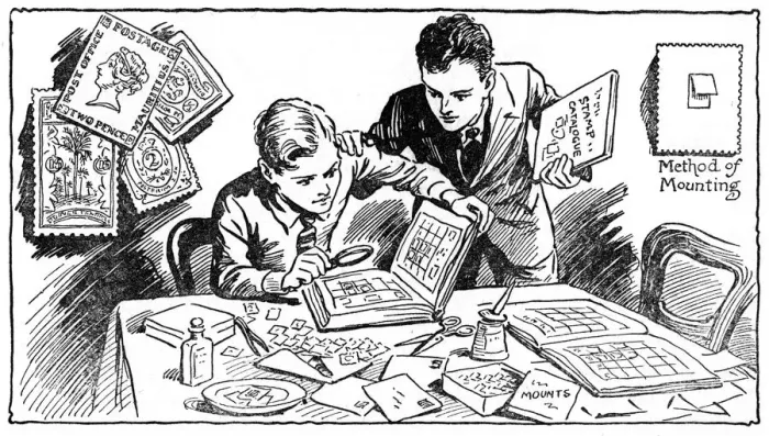 Framed Print : The joys of stamp collecting, 1937 Framed Print : The joys of stamp collecting, 1937