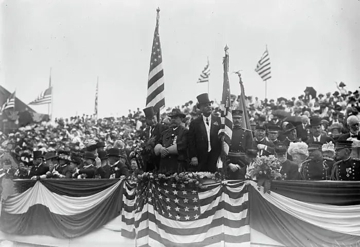 Framed Print : J.S. Sherman, Gov. Fort and Com'r van Sant review G.A.R. Parade- Atlantic City, 1910. Creator: Bain News Service Framed Print : J.S. Sherman, Gov. Fort and Com'r van Sant review G.A.R. Parade- Atlantic City, 1910. Creator: Bain News Service
