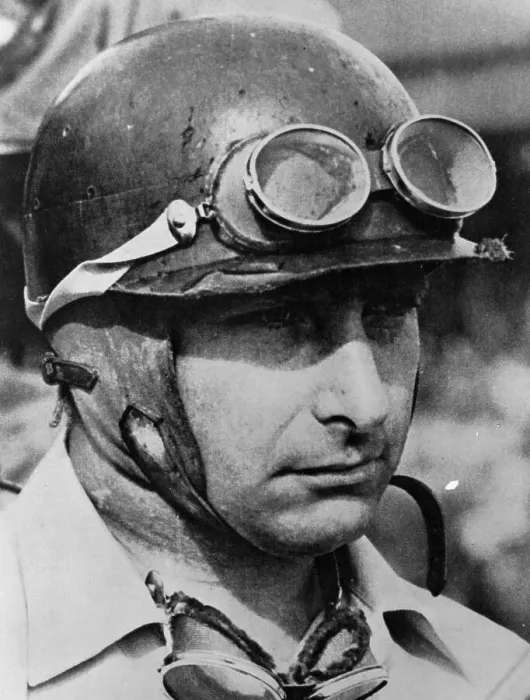 Framed Print : Juan Manuel Fangio, (1950s?)