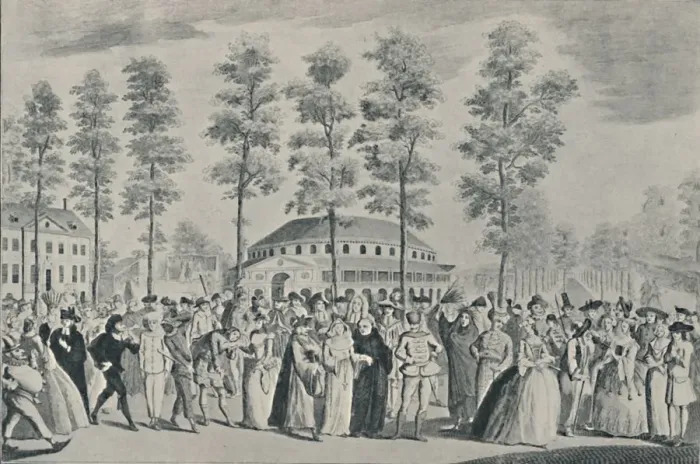 Framed Print : The Jubilee Ball at Ranelagh Gardens, April 26th, 1749, (1920). Artist: Nathaniel Parr Framed Print : The Jubilee Ball at Ranelagh Gardens, April 26th, 1749, (1920). Artist: Nathaniel Parr