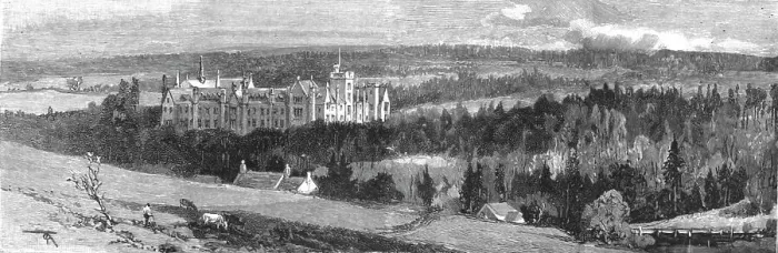 Framed Print : The Jubilee of Glenalmond College: General View of the Buildings. 1891. Creator: Unknown Framed Print : The Jubilee of Glenalmond College: General View of the Buildings. 1891. Creator: Unknown