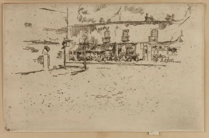 Framed Print : Jubilee Place, Chelsea, 1887. Creator: James Abbott McNeill Whistler Framed Print : Jubilee Place, Chelsea, 1887. Creator: James Abbott McNeill Whistler