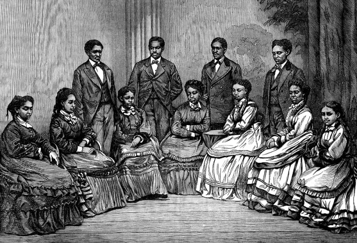 Framed Print : The Jubilee Singers for the Fisk University College, 1873. Creator: Unknown Framed Print : The Jubilee Singers for the Fisk University College, 1873. Creator: Unknown