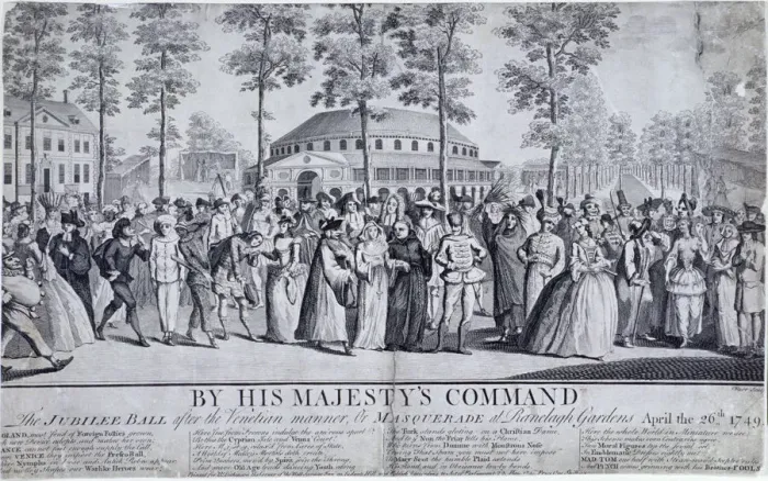 Framed Print : Jubilee Venetian masquerade ball in Ranelagh Gardens, Chelsea, London, 1749. Artist Framed Print : Jubilee Venetian masquerade ball in Ranelagh Gardens, Chelsea, London, 1749. Artist