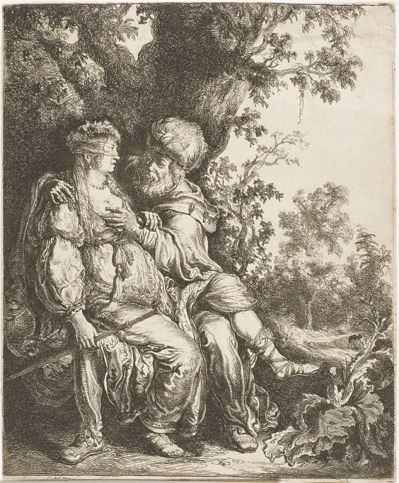 Framed Print : Juda and Thamar, n.d. Creator: Pieter Lastman Framed Print : Juda and Thamar, n.d. Creator: Pieter Lastman