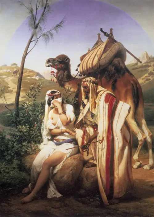 Framed Print : Judah and Tamar, 1840. Artist: Horace Vernet Framed Print : Judah and Tamar, 1840. Artist: Horace Vernet