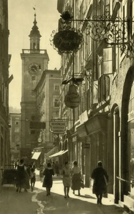 Framed Print : Judengasse, Salzburg, Austria, c1935. Creator: Unknown Framed Print : Judengasse, Salzburg, Austria, c1935. Creator: Unknown