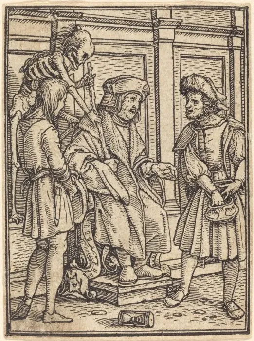 Framed Print : The Judge. Creator: Hans Holbein the Younger Framed Print : The Judge. Creator: Hans Holbein the Younger