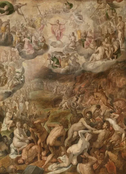 Framed Print : The Last Judgement, 1571. Creator: Chrispijn van den Broeck