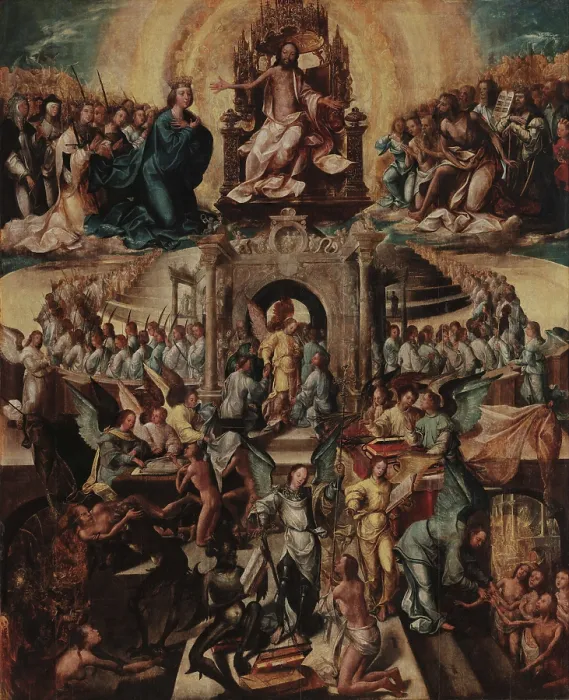 Framed Print : The Last Judgement. Creator: Master of 1549 Framed Print : The Last Judgement. Creator: Master of 1549