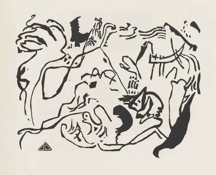 Framed Print : Judgement Day (Jüngster Tag). From Klänge (Sounds), 1913. Creator: Kandinsky, Wassily Vasilyevich (1866-1944)