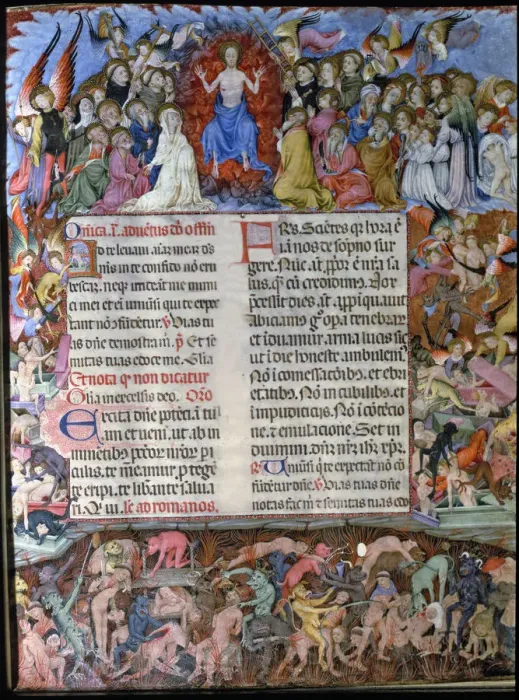 Framed Print : Judgement Day, miniature in the manuscript Missal of Saint Eulalia, 1400-1405 Framed Print : Judgement Day, miniature in the manuscript Missal of Saint Eulalia, 1400-1405