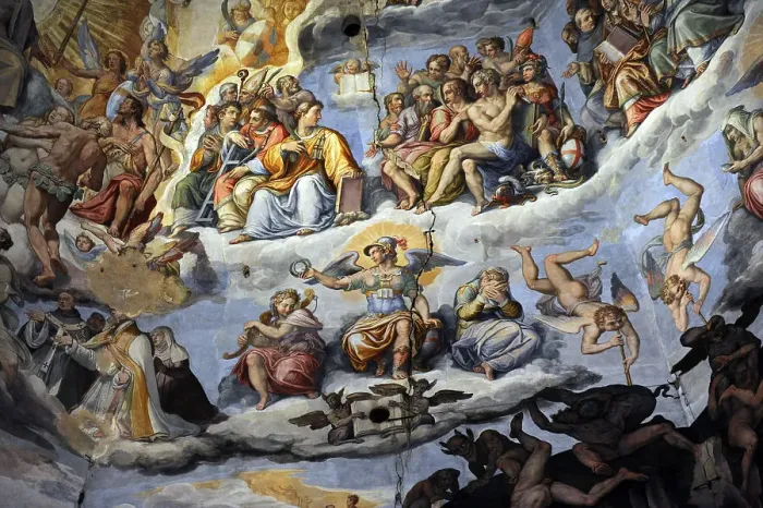 Framed Print : The Last Judgement, Duomo of Florence, Italy, 1572-1579. Creators: Giorgio Vasari, Federico Zuccaro Framed Print : The Last Judgement, Duomo of Florence, Italy, 1572-1579. Creators: Giorgio Vasari, Federico Zuccaro