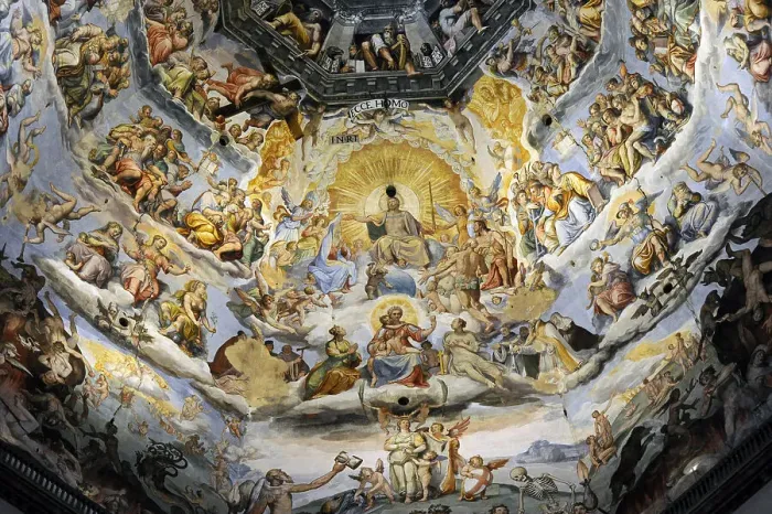 Framed Print : The Last Judgement, Duomo of Florence, Italy, 1572-1579. Creators: Giorgio Vasari, Federico Zuccaro Framed Print : The Last Judgement, Duomo of Florence, Italy, 1572-1579. Creators: Giorgio Vasari, Federico Zuccaro