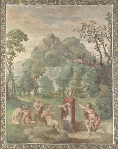 The Judgement of Midas (Fresco from Villa Aldobrandini), 1617-1618. Artist: Domenichino (1581-1641)