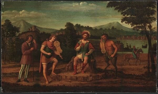 The Judgement of Midas. The Musical Contest between Apollo and Marsyas, 1507-1509. Creator: Giovanni Battista Cima da Conegliano