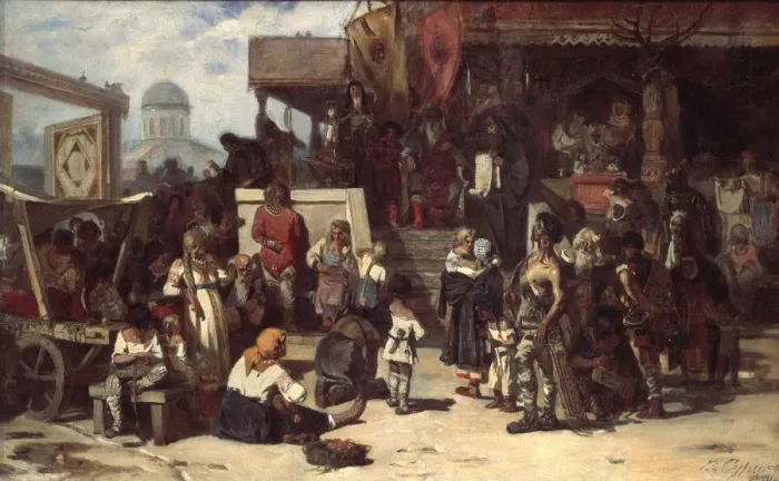 Framed Print : The Judgement of of Grand Prince, 1874. Artist: Surikov, Vasili Ivanovich (1848-1916) Framed Print : The Judgement of of Grand Prince, 1874. Artist: Surikov, Vasili Ivanovich (1848-1916)