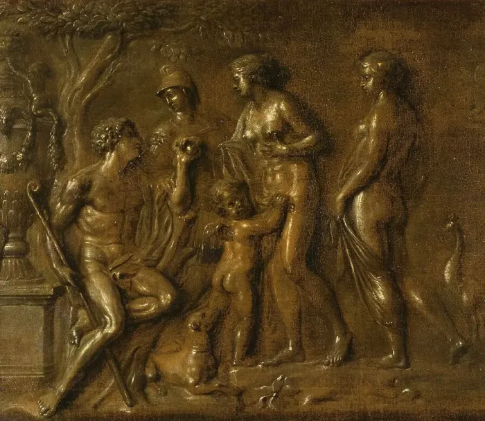 Framed Print : The Judgement of Paris, c17th century. Creator: Unknown Framed Print : The Judgement of Paris, c17th century. Creator: Unknown