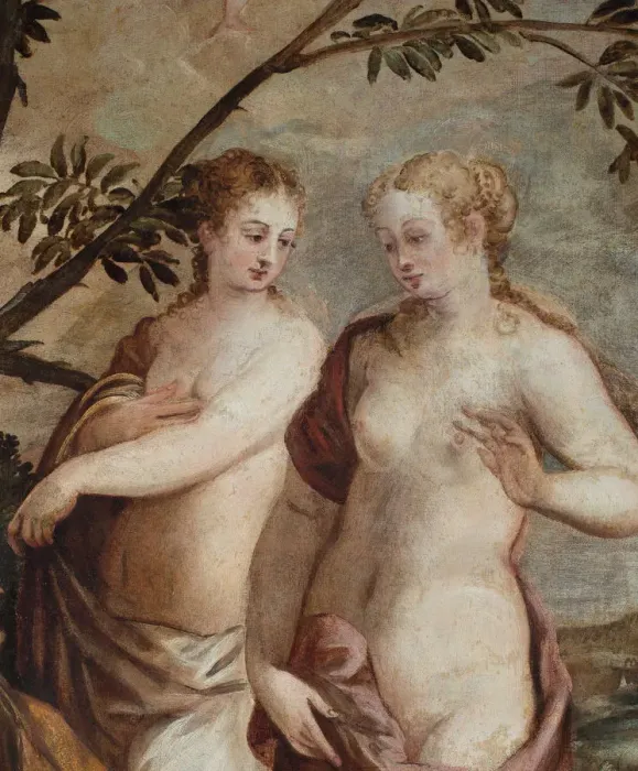 Framed Print : The Judgement of Paris (Detail). Creator: Tintoretto, Jacopo (1518-1594) Framed Print : The Judgement of Paris (Detail). Creator: Tintoretto, Jacopo (1518-1594)