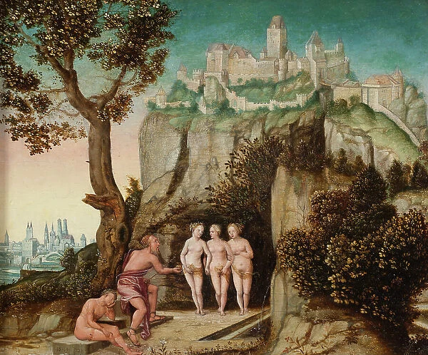 The Judgement of Paris, mid-16th century. Creator: Hans Schopfer
