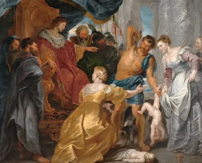 Framed Print : The Judgement of Solomon, 1615-1618. Creator: Peter Paul Rubens Framed Print : The Judgement of Solomon, 1615-1618. Creator: Peter Paul Rubens