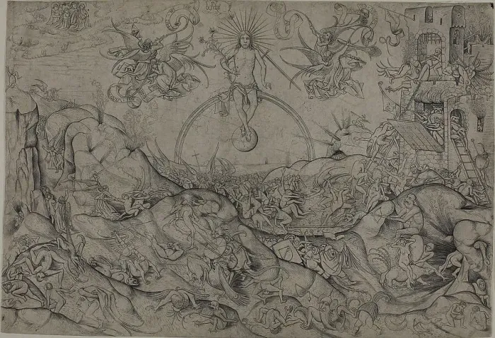 Framed Print : The Last Judgment, 1478 / 1506. Creator: Alart du Hameel Framed Print : The Last Judgment, 1478 / 1506. Creator: Alart du Hameel