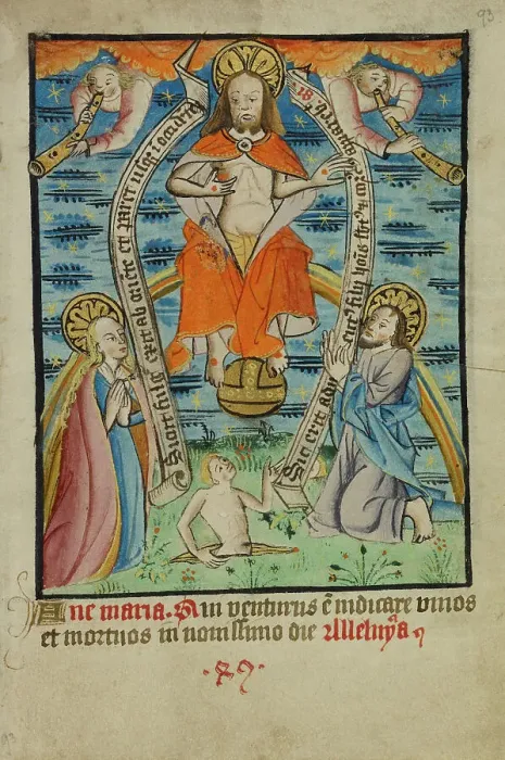 Framed Print : The Last Judgment, about 1480-1490. Creator: Unknown Framed Print : The Last Judgment, about 1480-1490. Creator: Unknown
