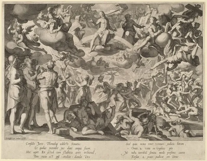 Framed Print : The Last Judgment, 1606. Creator: Willem van Swanenburg Framed Print : The Last Judgment, 1606. Creator: Willem van Swanenburg