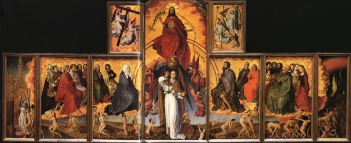 Framed Print : The Last Judgment. Artist: Weyden, Rogier, van der (ca. 1399-1464) Framed Print : The Last Judgment. Artist: Weyden, Rogier, van der (ca. 1399-1464)