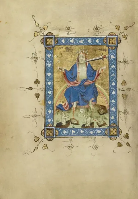 Framed Print : The Last Judgment; Book of Hours, about 1405-1410. Creator: Masters of Dirc van Delf Framed Print : The Last Judgment; Book of Hours, about 1405-1410. Creator: Masters of Dirc van Delf