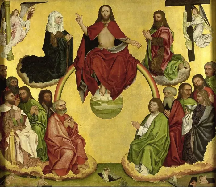 Framed Print : Last Judgment, c.1500. Creator: Anon Framed Print : Last Judgment, c.1500. Creator: Anon