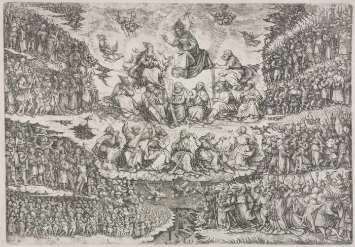 Framed Print : Last Judgment. Creator: Daniel I Hopfer (German, c. 1470-1536) Framed Print : Last Judgment. Creator: Daniel I Hopfer (German, c. 1470-1536)